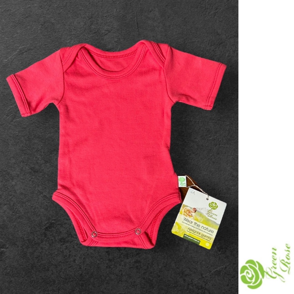 NWT‎ Green Rose Bamboo Bodysuit, Size 0-3 M, MSRP $25